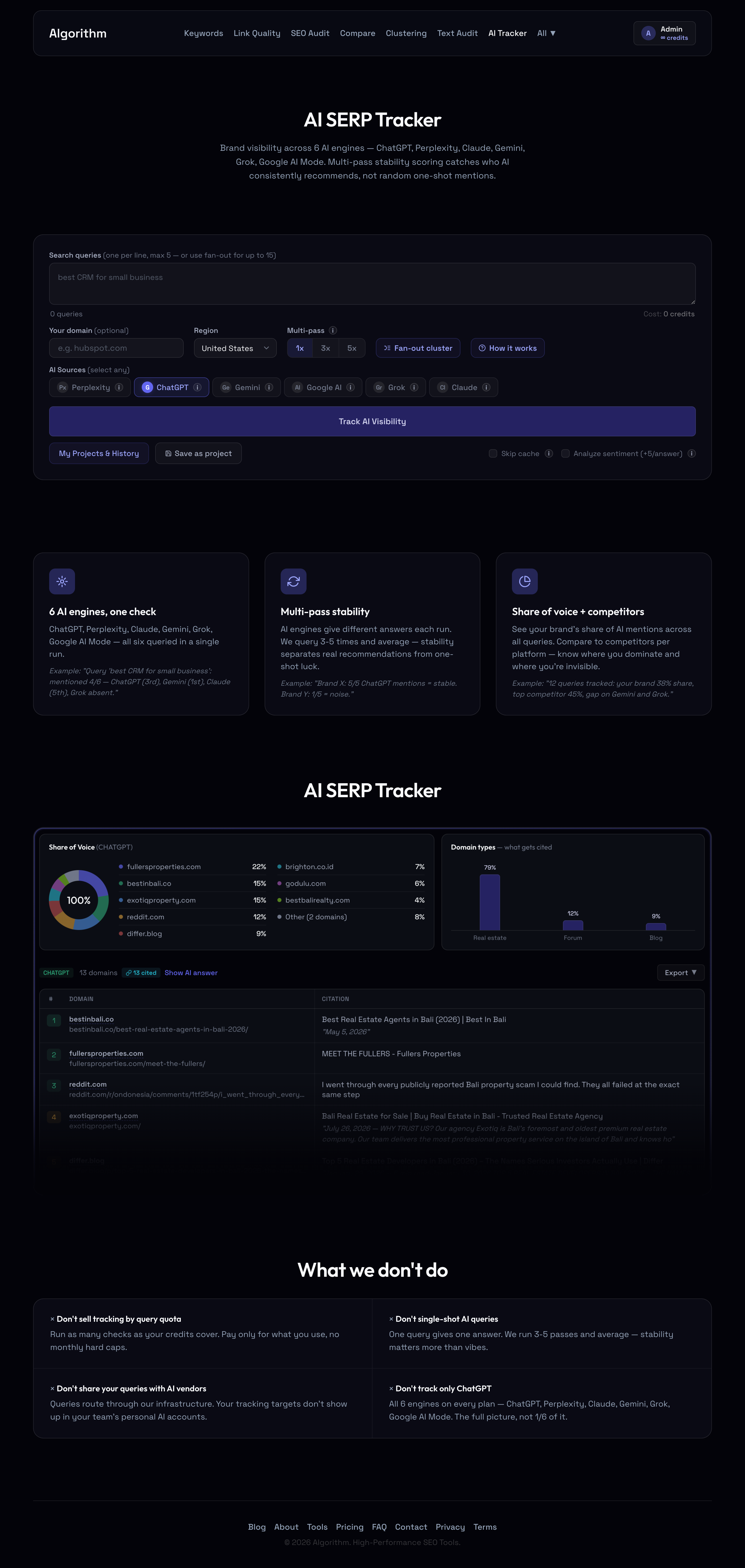 SEO Algorithm — AI SERP Tracker