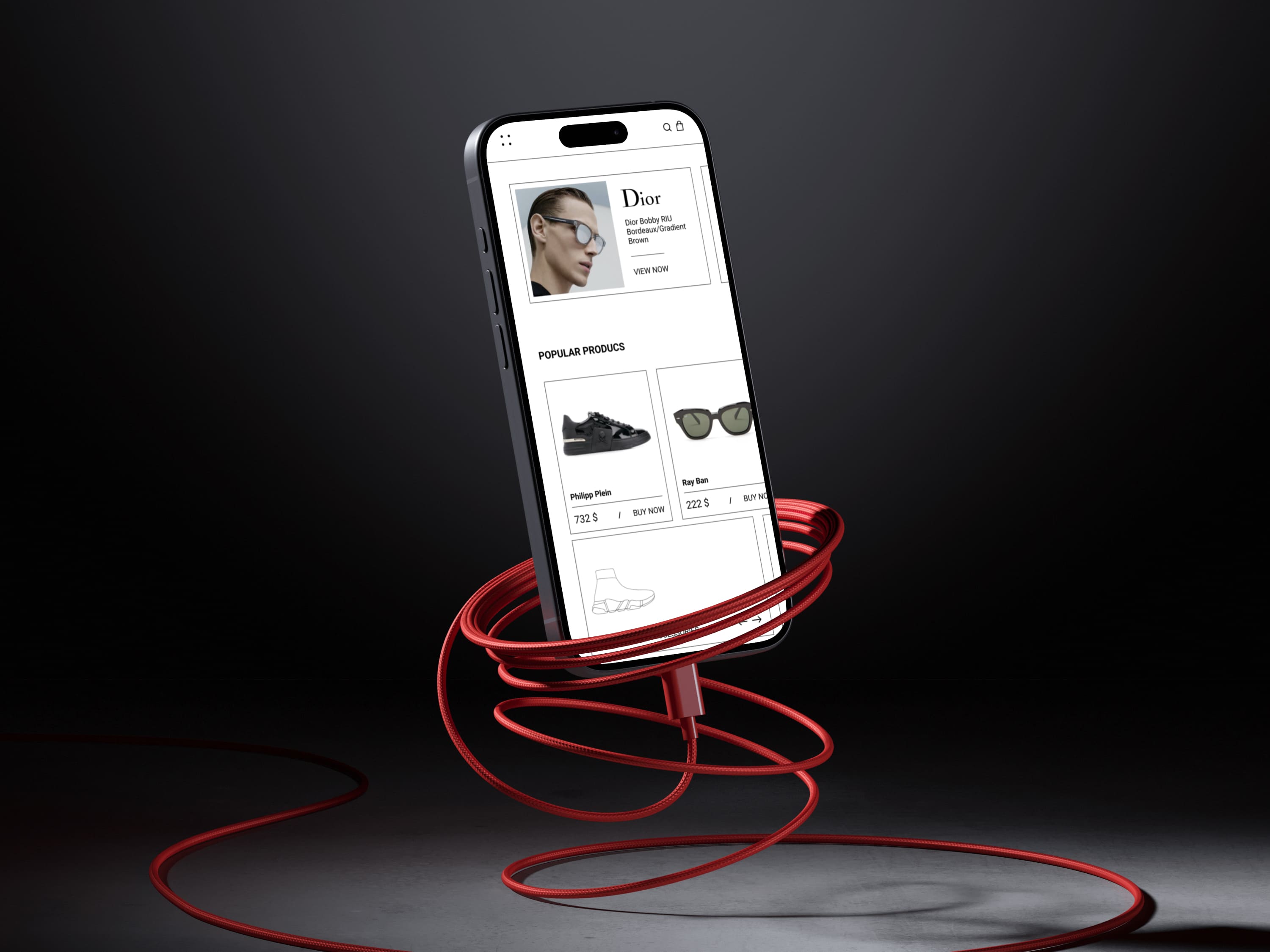 Luxury store — mobile presentation
